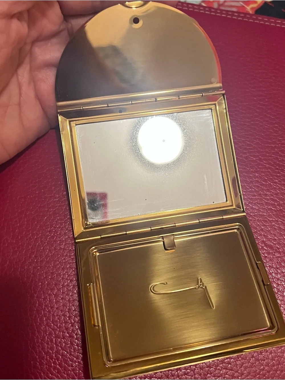 ✨ VINTAGE COTY GOLD COMPACT ✨ Original Puff Included!